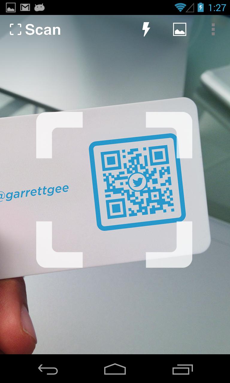 اسکرین شات 1 برنامه QR Code Reader