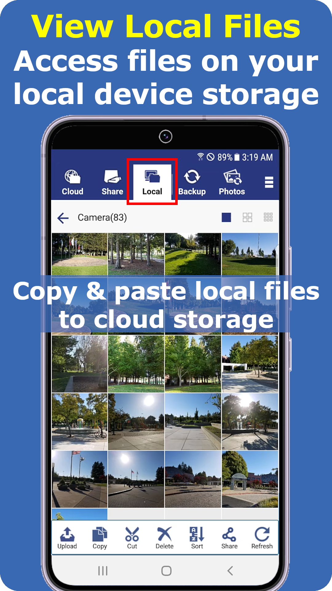اسکرین شات 7 برنامه Cloud File Manager