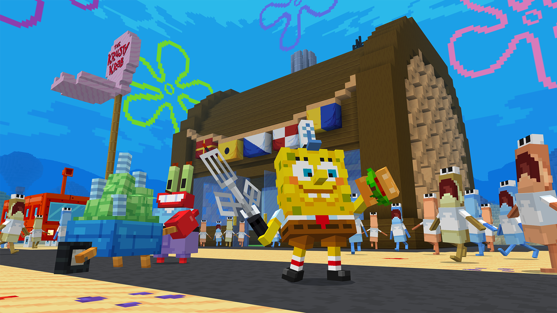 اسکرین شات 2 برنامه Spong Bob for Minecraft