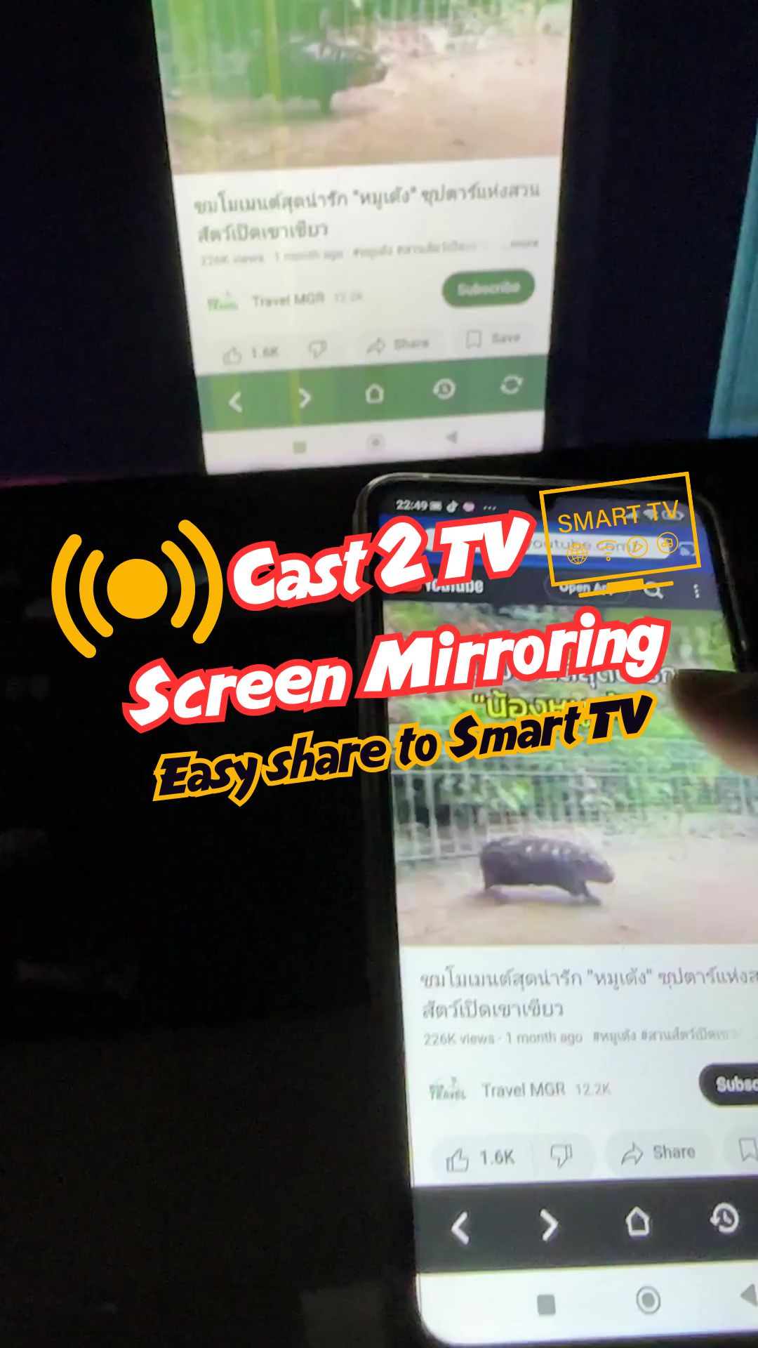 اسکرین شات 4 برنامه Cast2TV screen mirroring assis