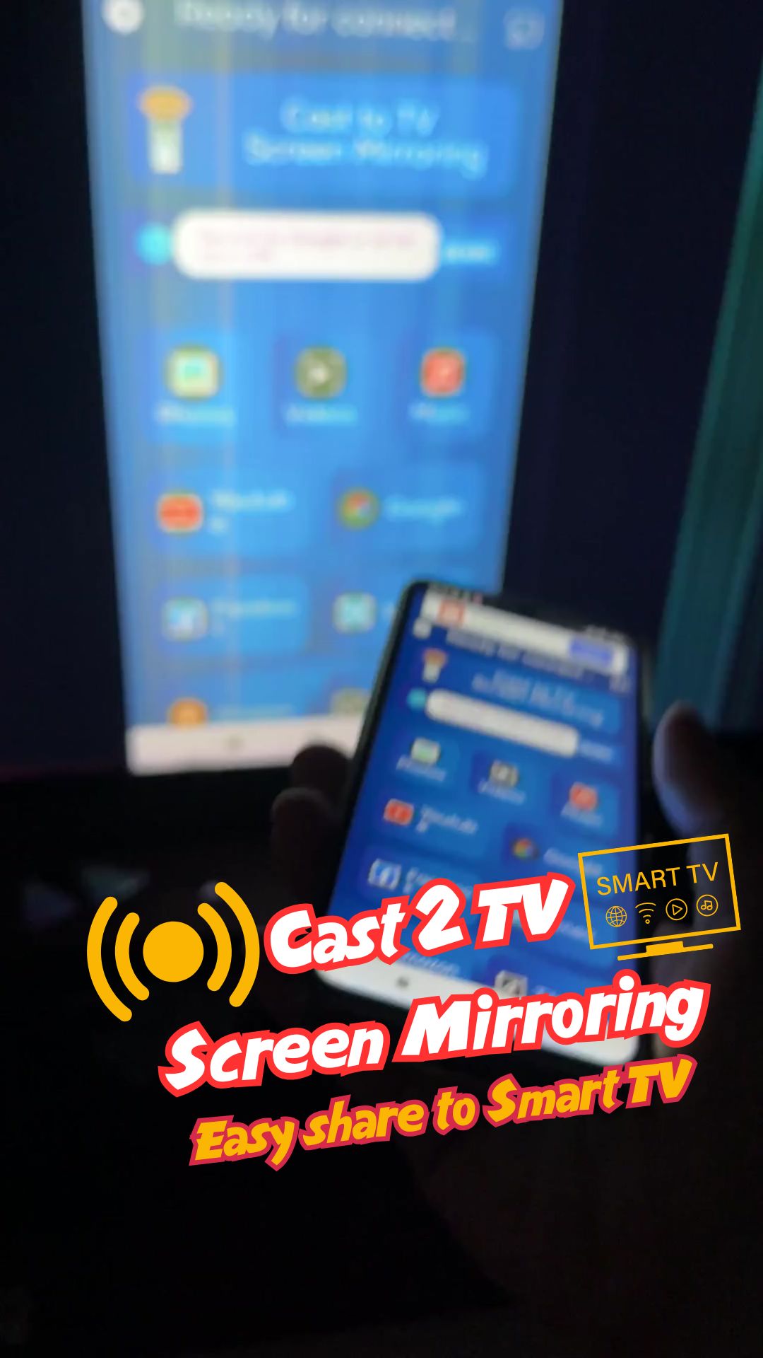 اسکرین شات 1 برنامه Cast2TV screen mirroring assis