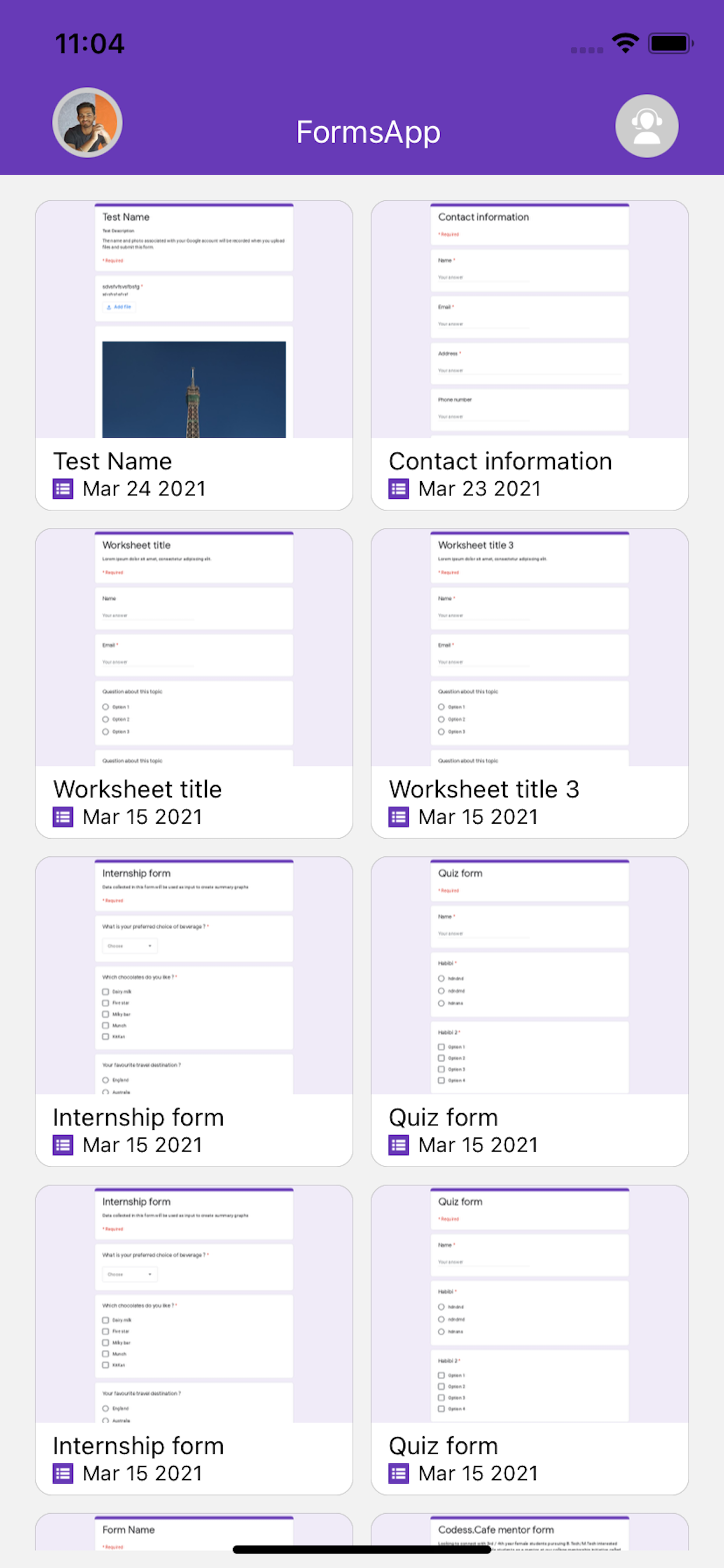 اسکرین شات 1 برنامه Forms App to Manage your Forms