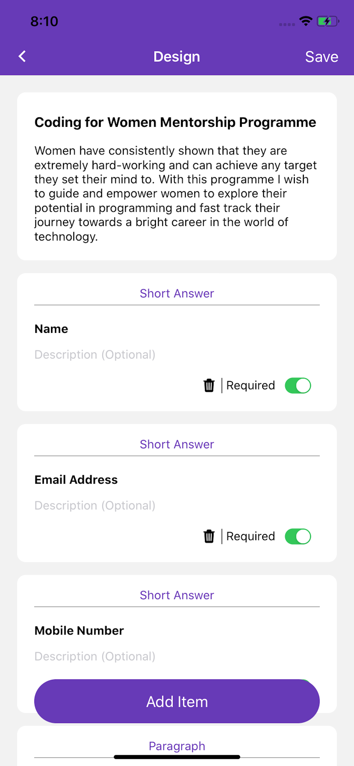 اسکرین شات 5 برنامه Forms App to Manage your Forms