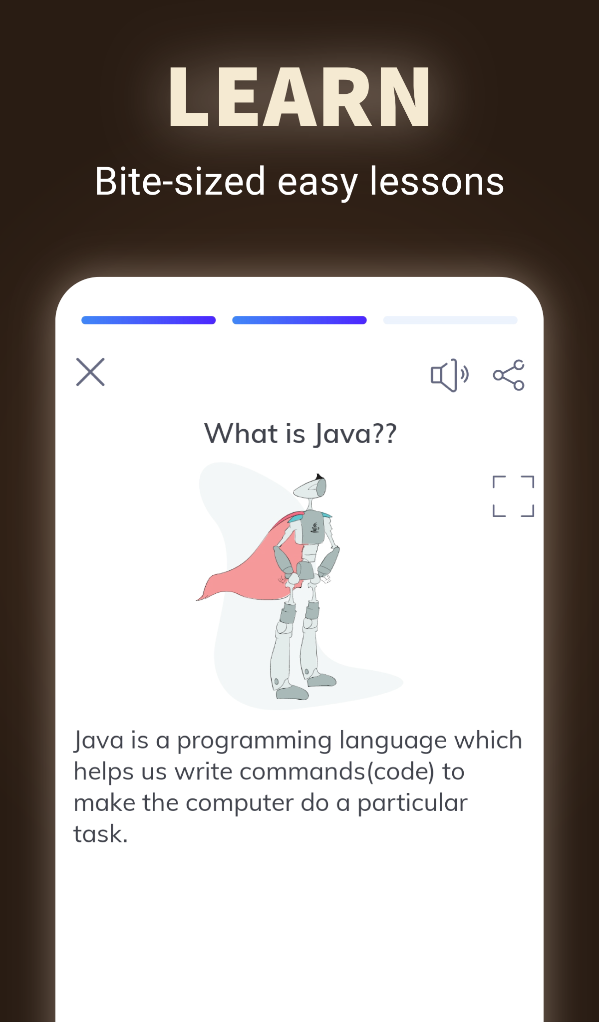 اسکرین شات 2 برنامه Learn Java