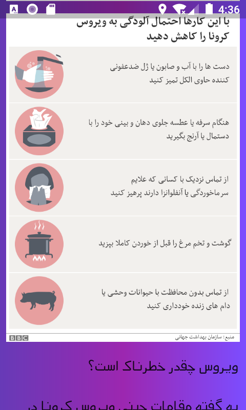 اسکرین شات 8 برنامه مبارزه با کرونا
