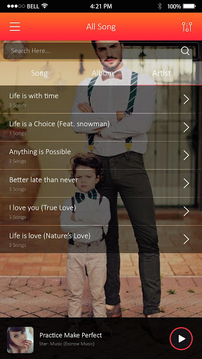 اسکرین شات 1 برنامه My Photo Music Player