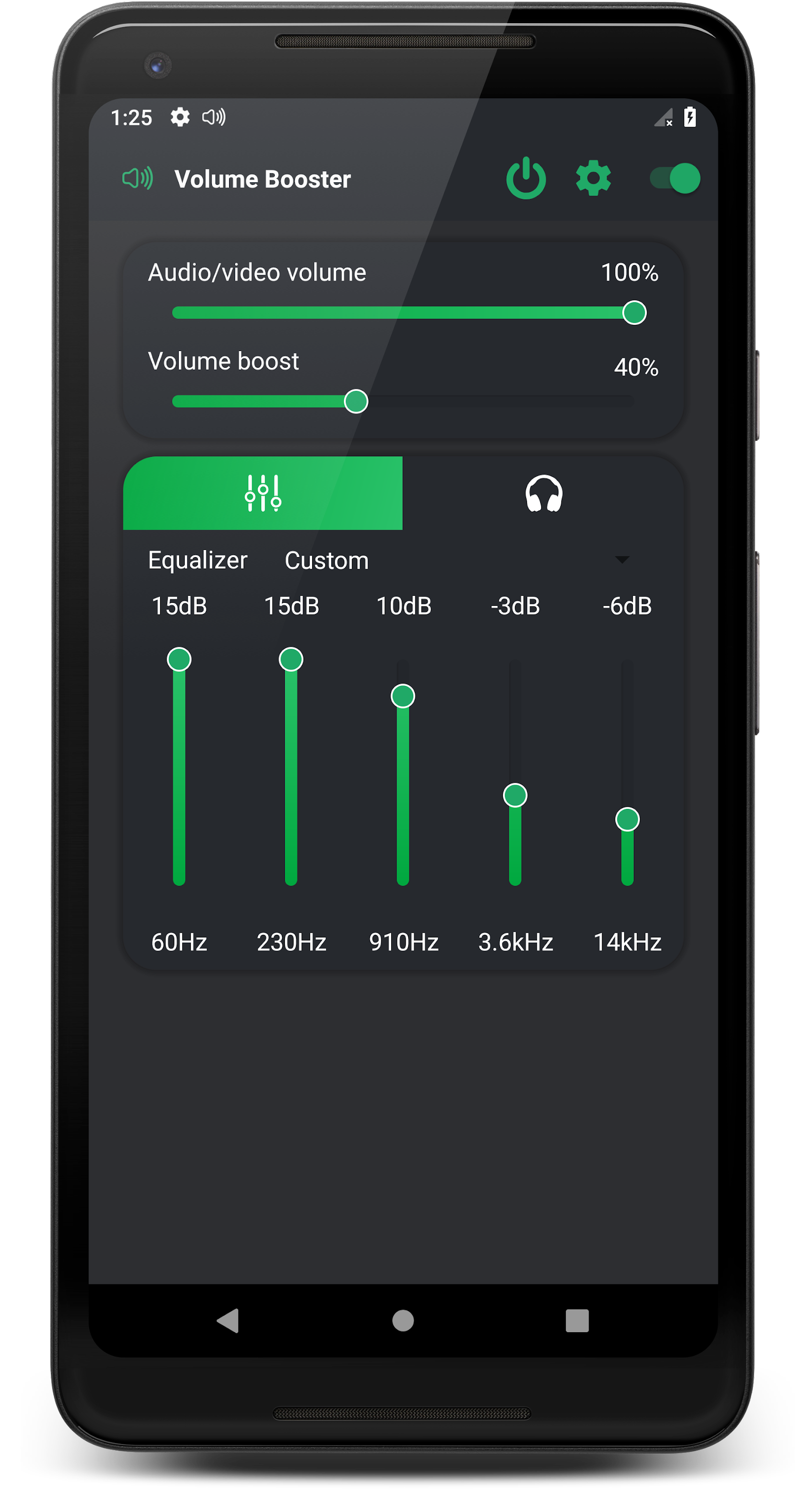 اسکرین شات 3 برنامه Volume Booster Full Pro
