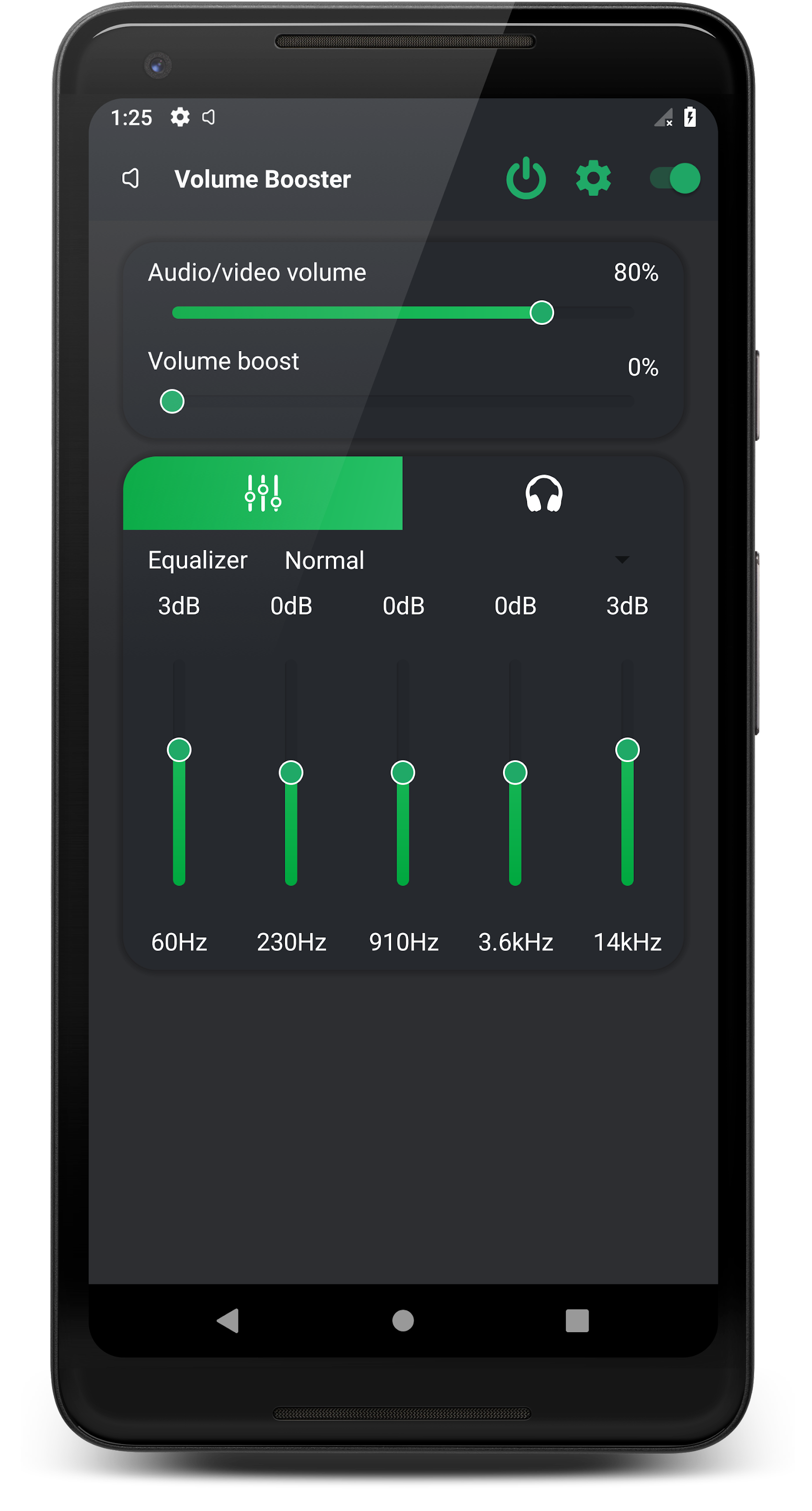 اسکرین شات 1 برنامه Volume Booster Full Pro