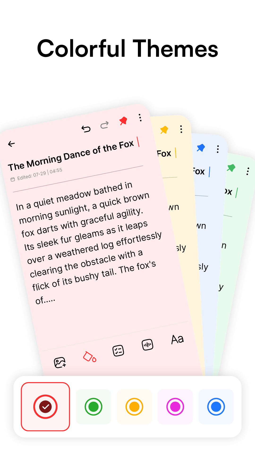 اسکرین شات 3 برنامه Notes: Color Notepad, Notebook