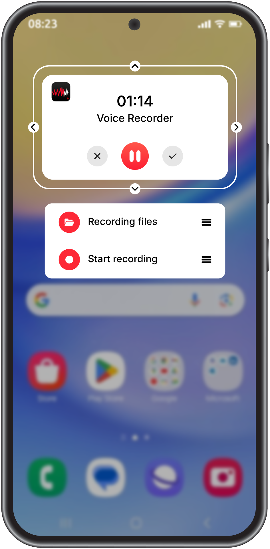 اسکرین شات 7 برنامه Voice Recorder