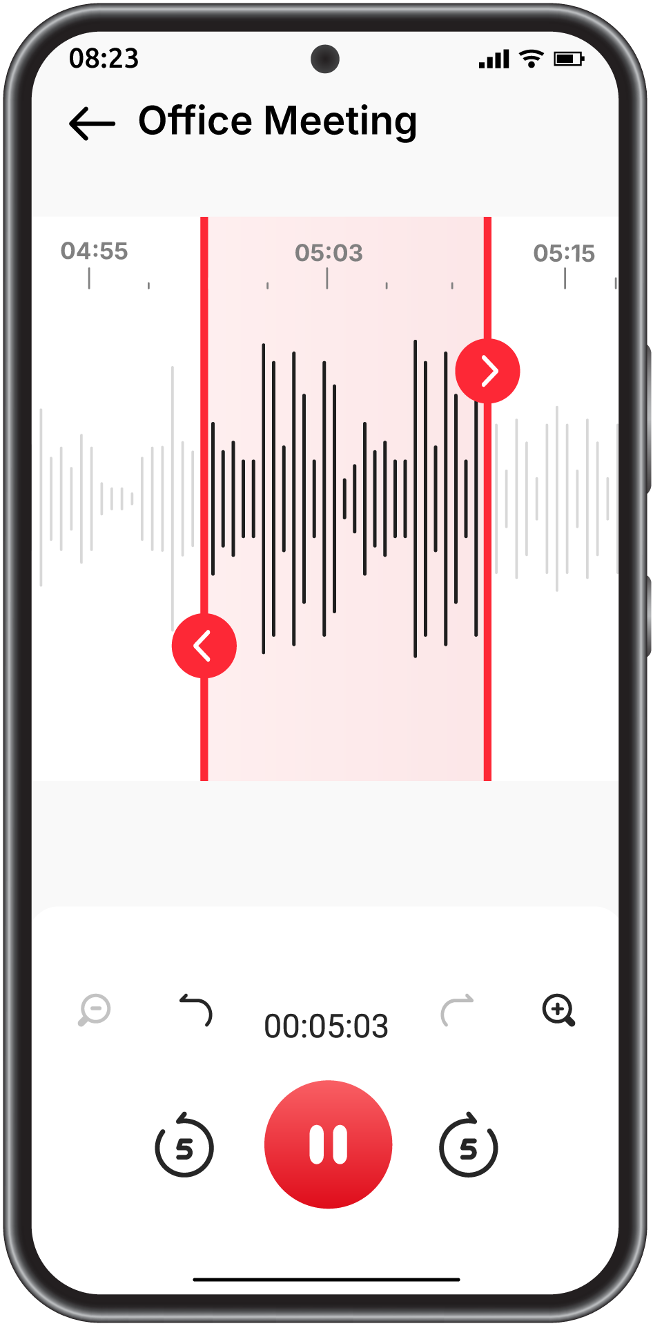 اسکرین شات 3 برنامه Voice Recorder
