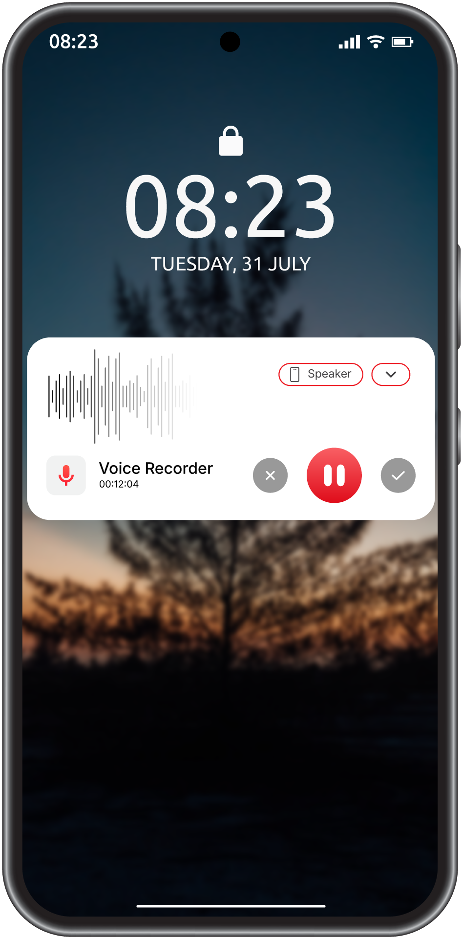 اسکرین شات 5 برنامه Voice Recorder