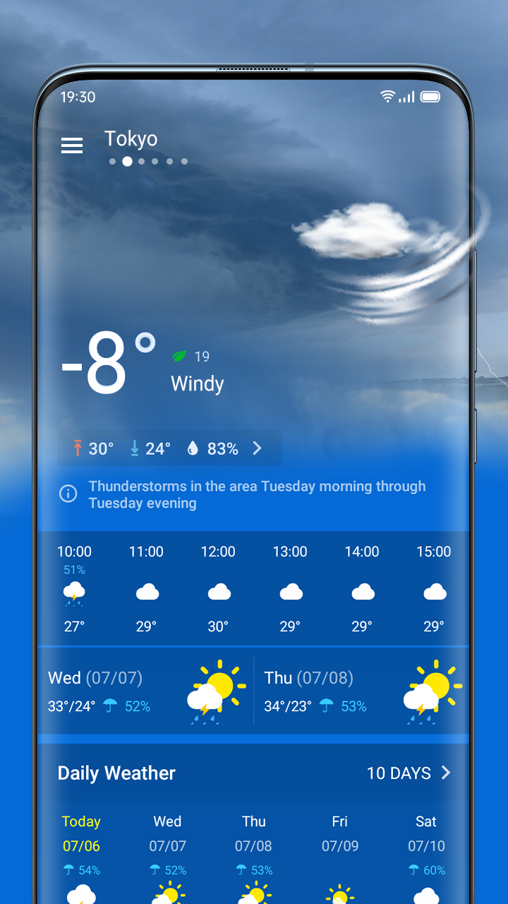 اسکرین شات 6 برنامه Live Weather & Radar, Alerts