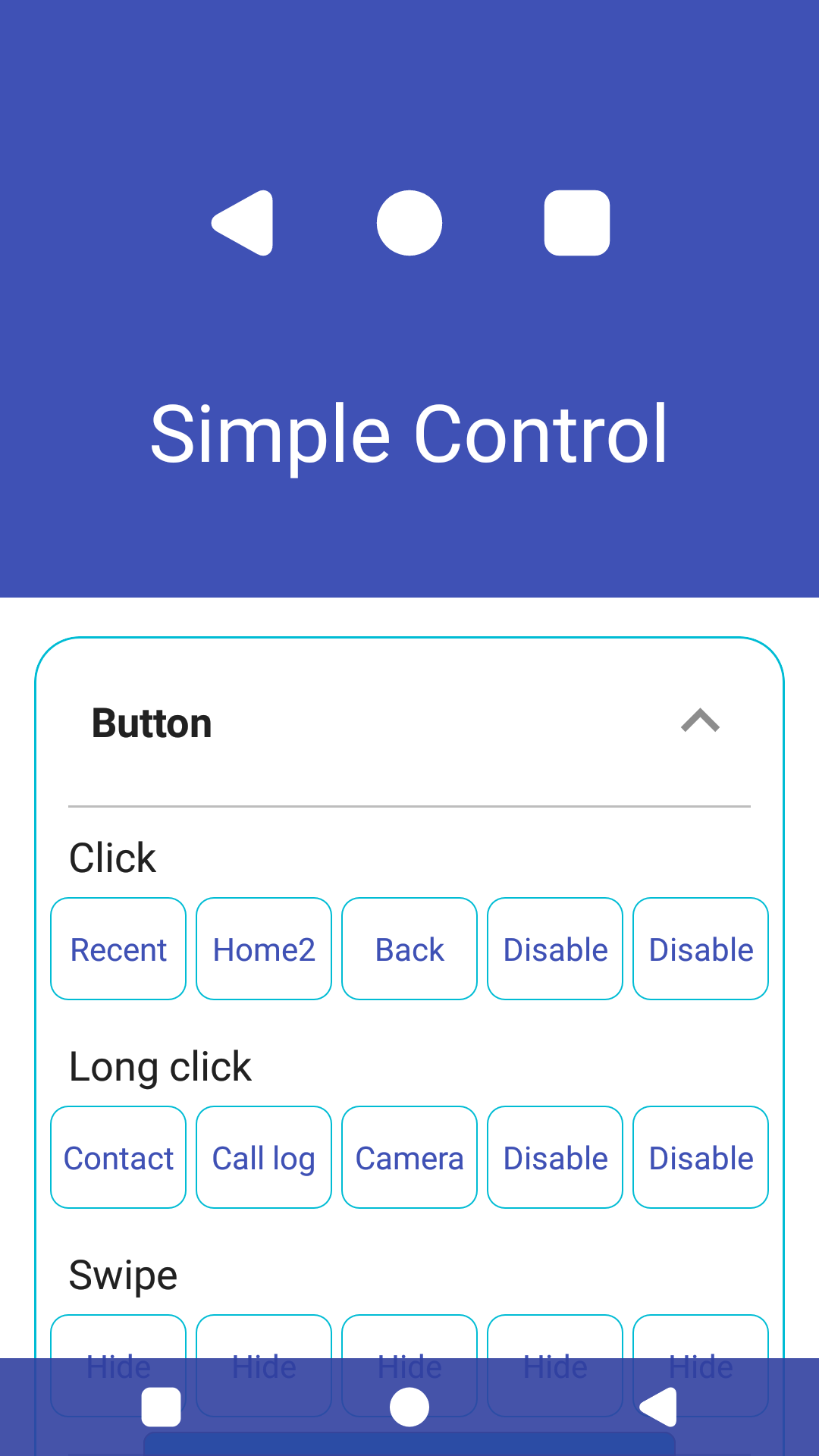 اسکرین شات 2 برنامه Simple Control