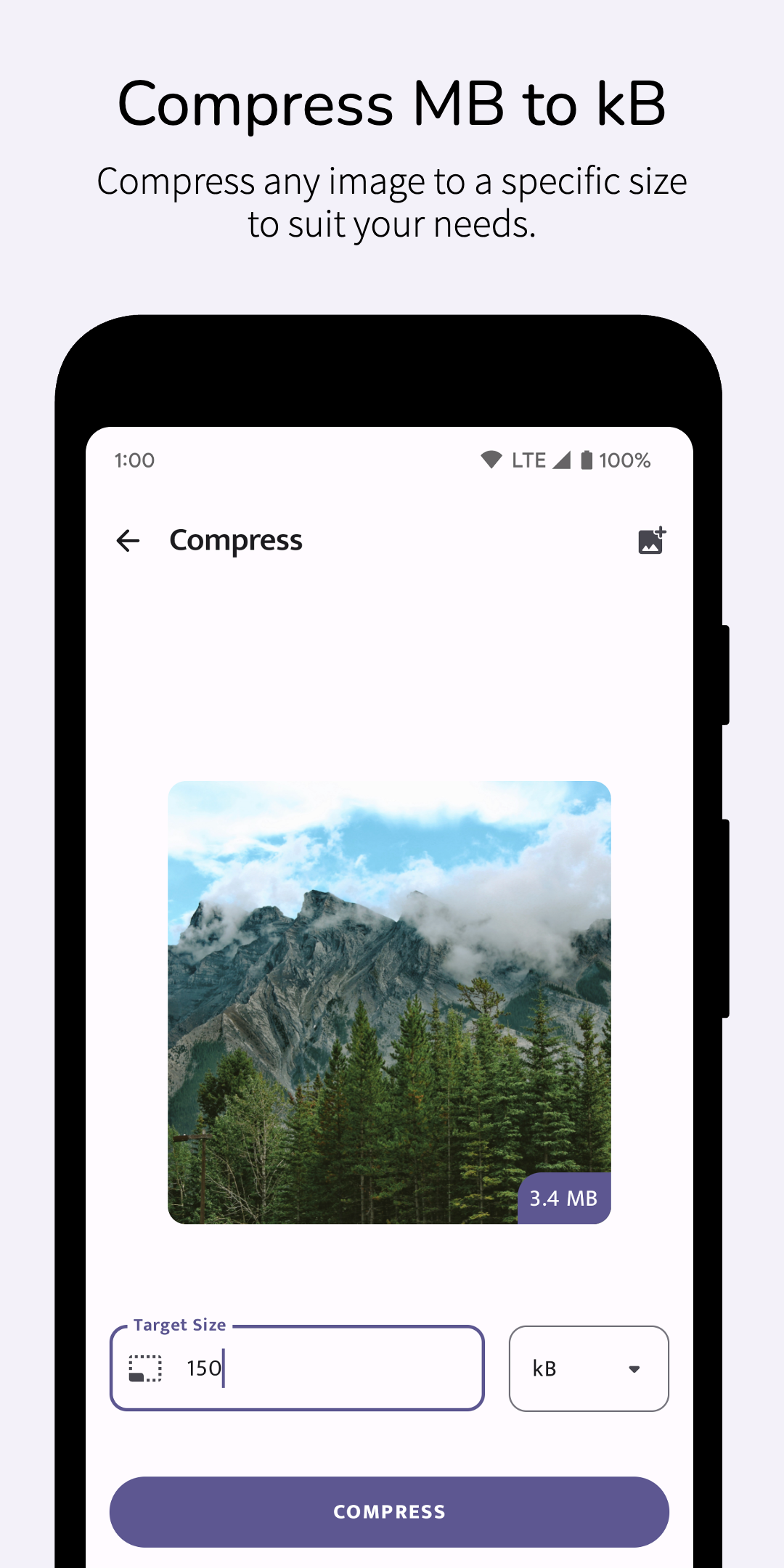 اسکرین شات 2 برنامه Compress Image - MB to kB