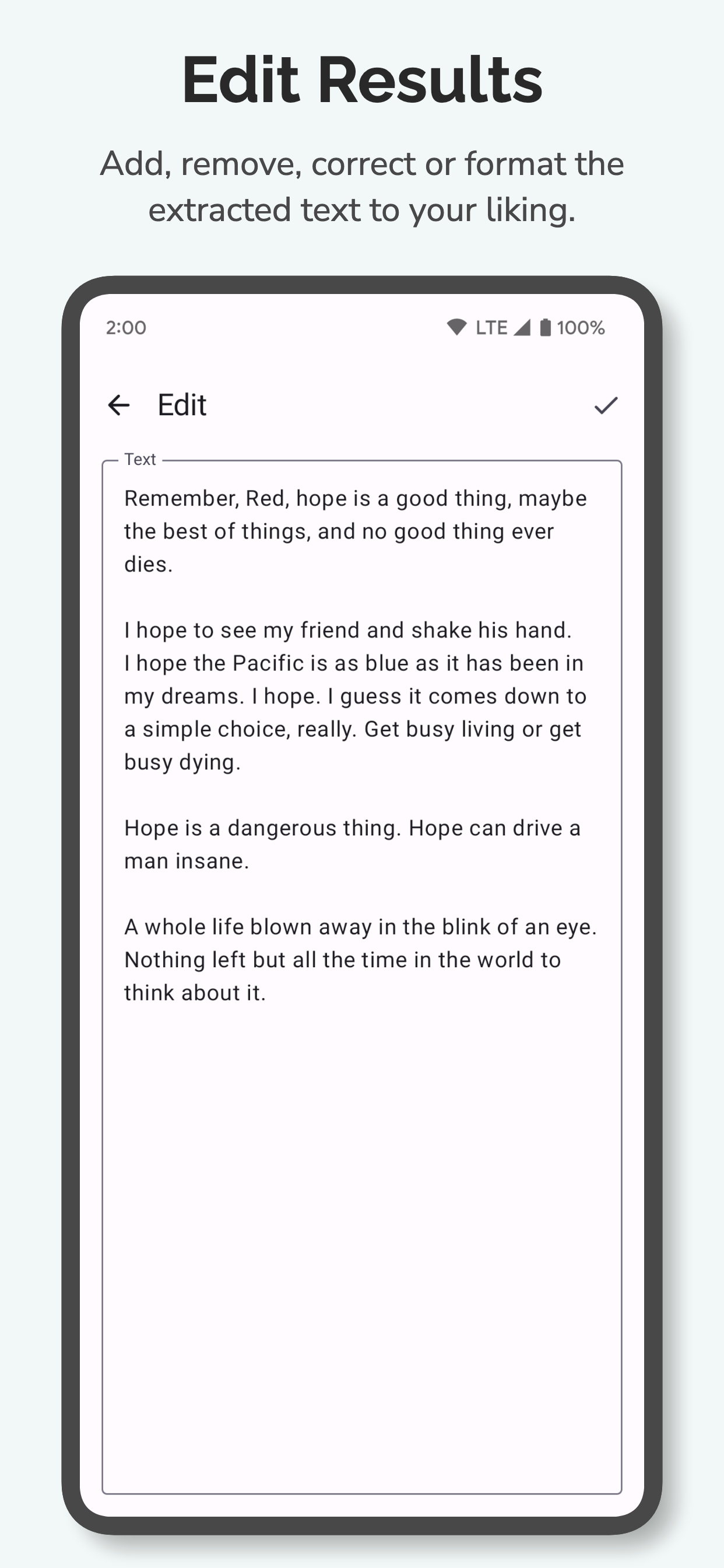 اسکرین شات 4 برنامه OCR - Image to Text - Extract