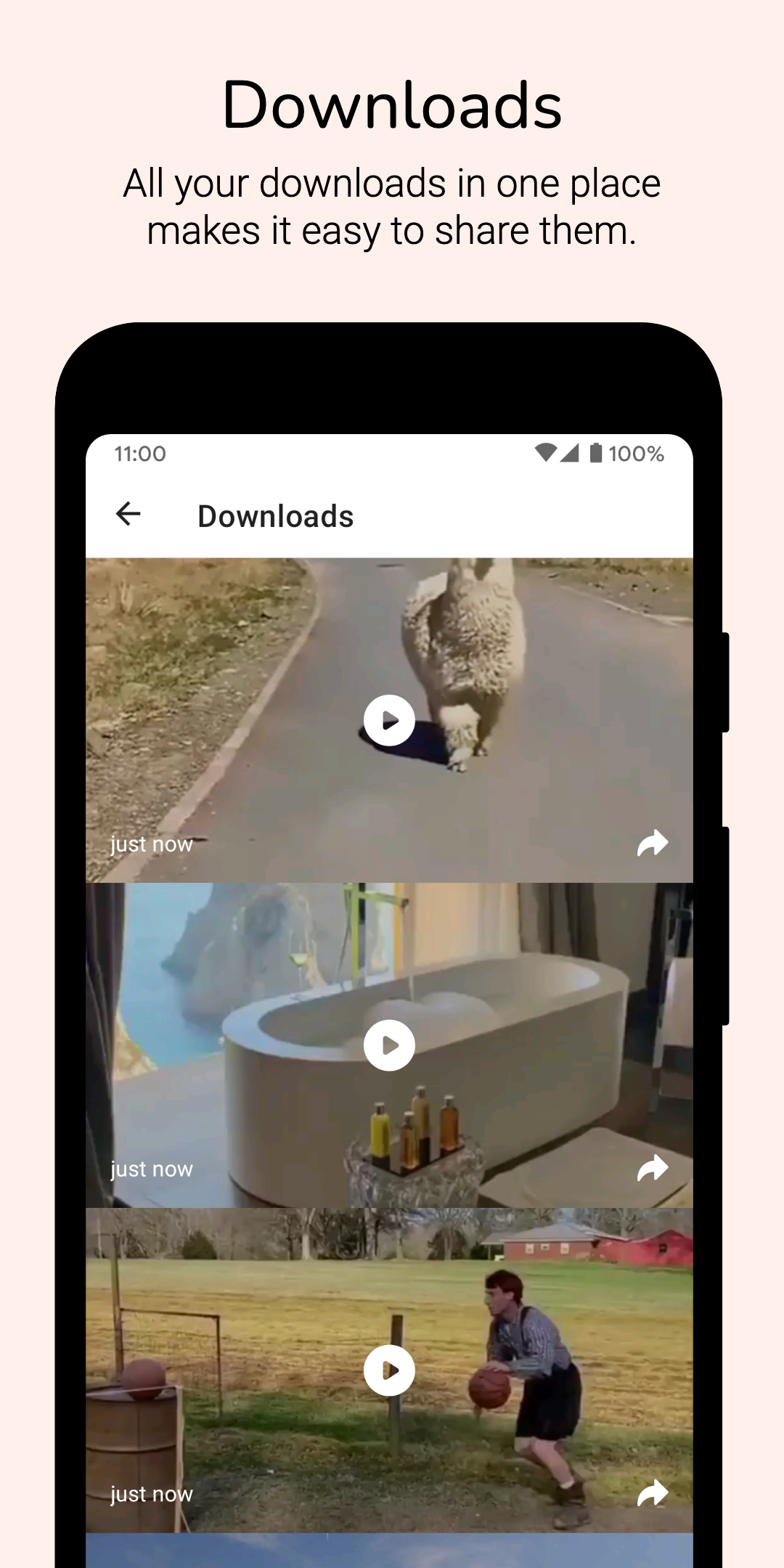 اسکرین شات 4 برنامه Video Downloader for Reddit
