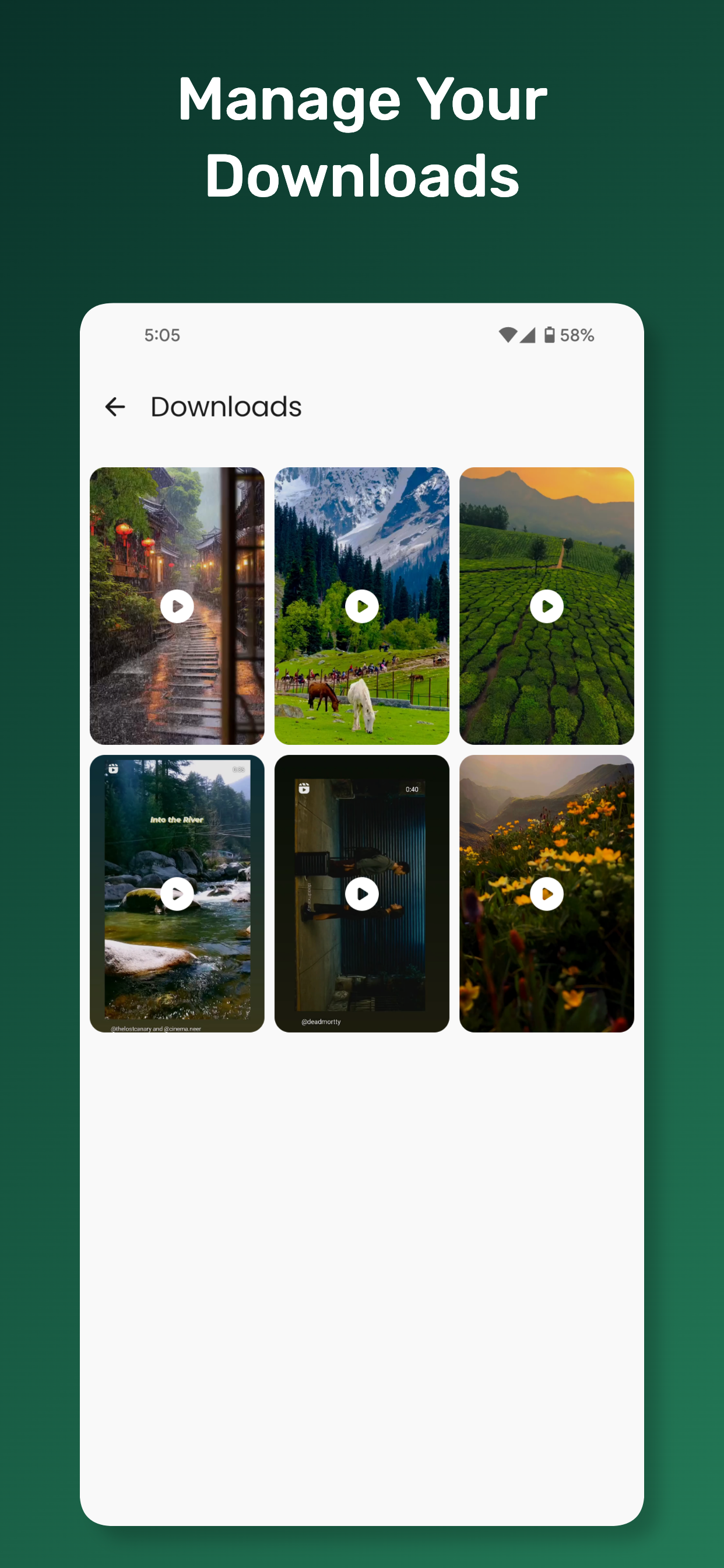 اسکرین شات 4 برنامه All Social Video Downloader
