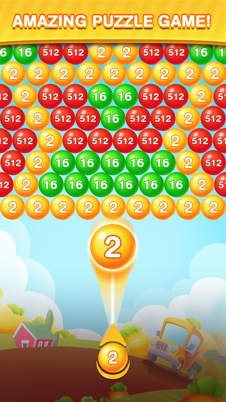 اسکرین شات 1 بازی Bubble Shooter 2048 Ball