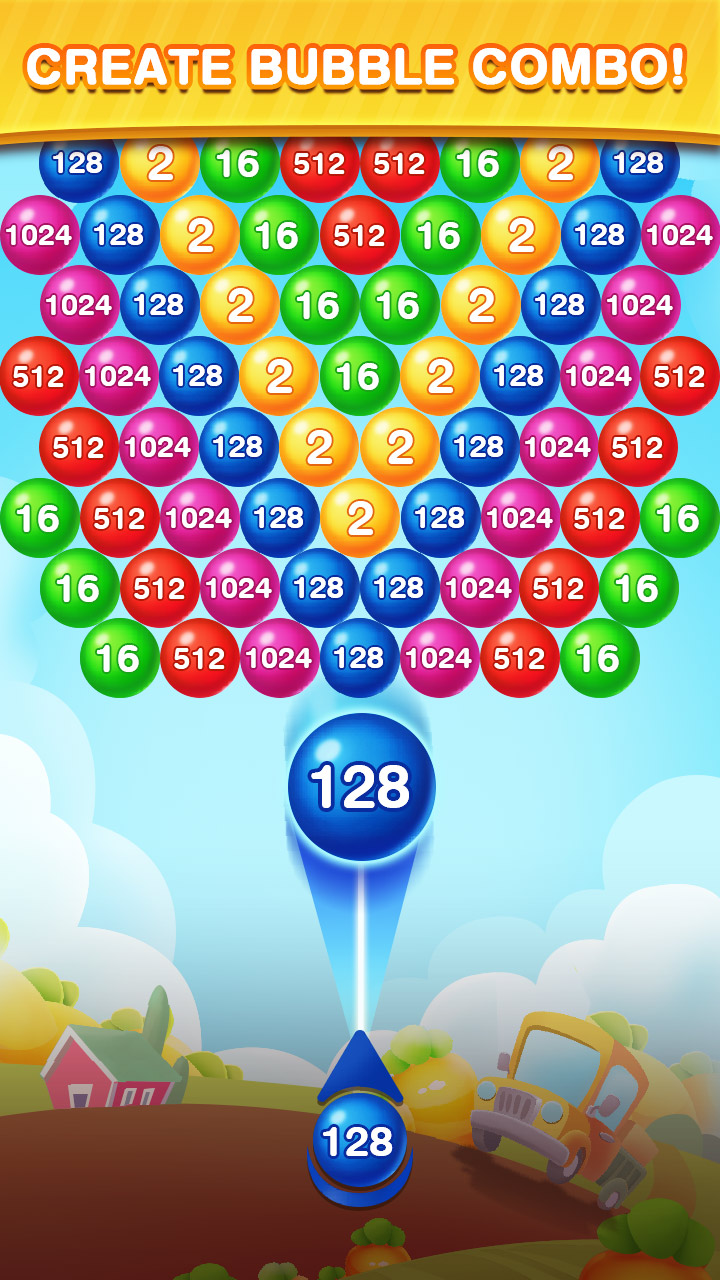 اسکرین شات 2 بازی Bubble Shooter 2048 Ball