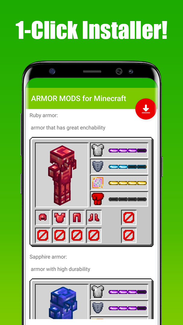 اسکرین شات 4 برنامه ARMOR MODS for Minecraft