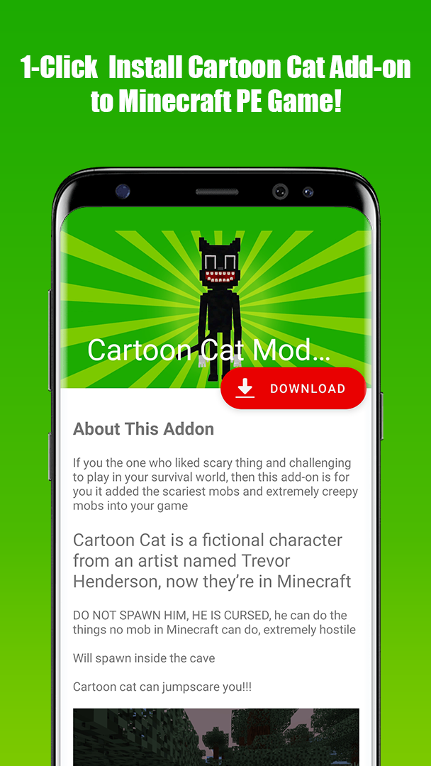 اسکرین شات 1 برنامه Horror Mod for MCPE