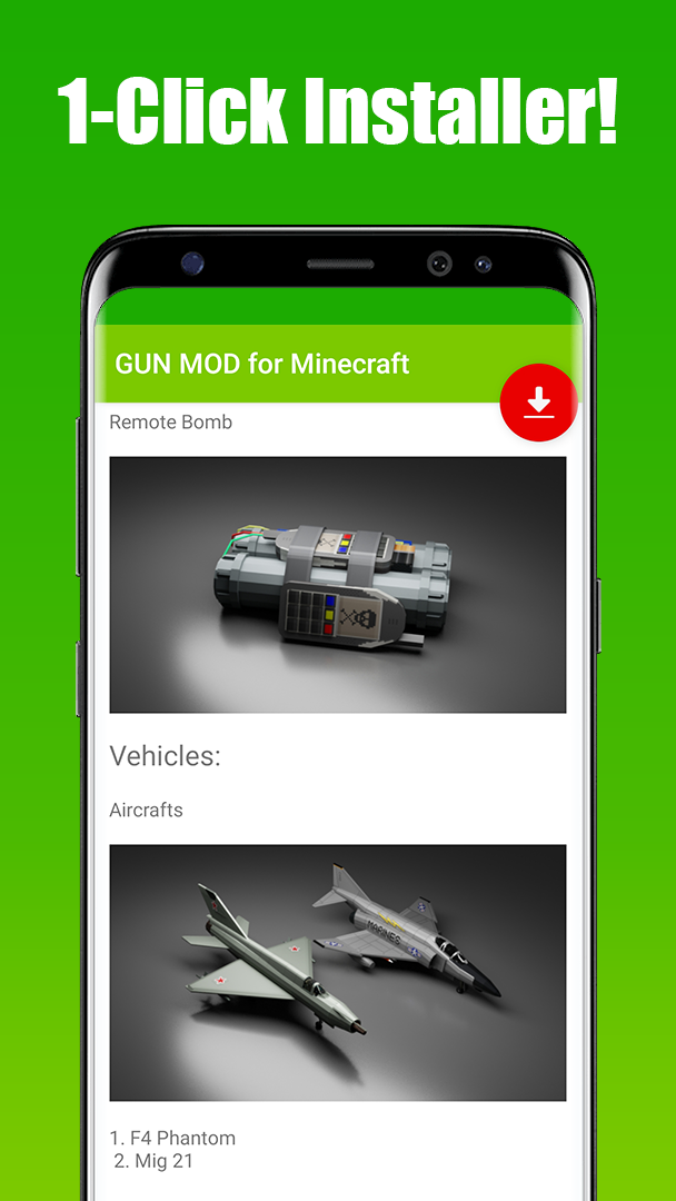 اسکرین شات 7 برنامه GUN MOD for Minecraft