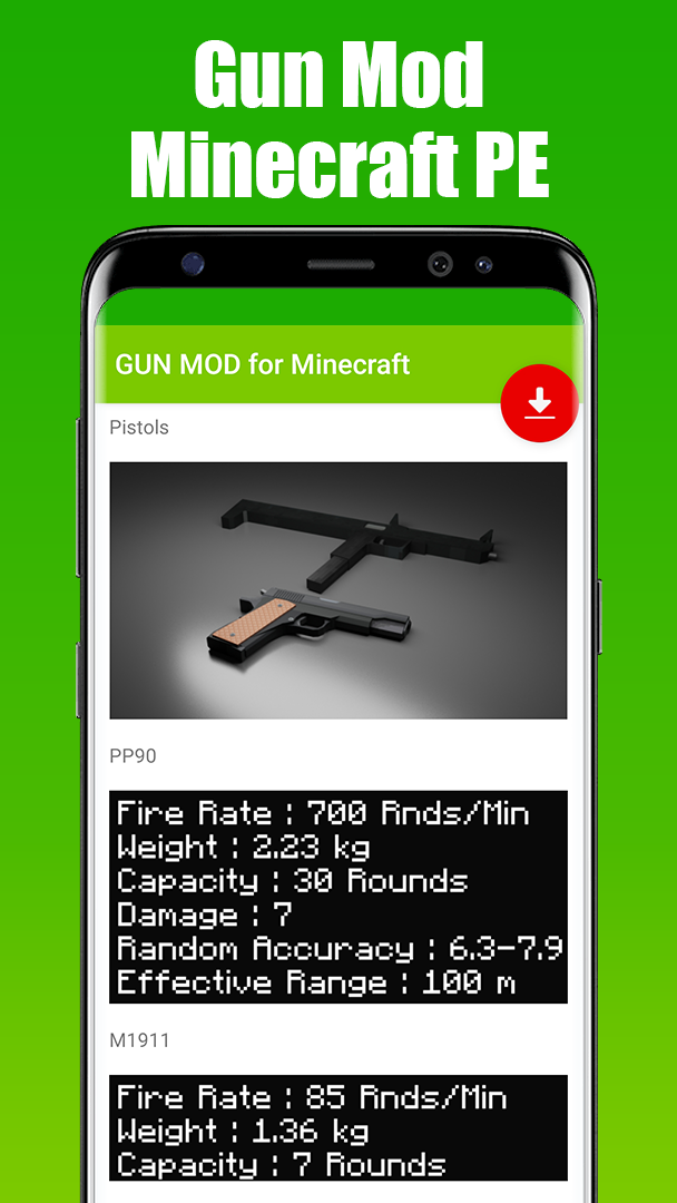 اسکرین شات 5 برنامه GUN MOD for Minecraft