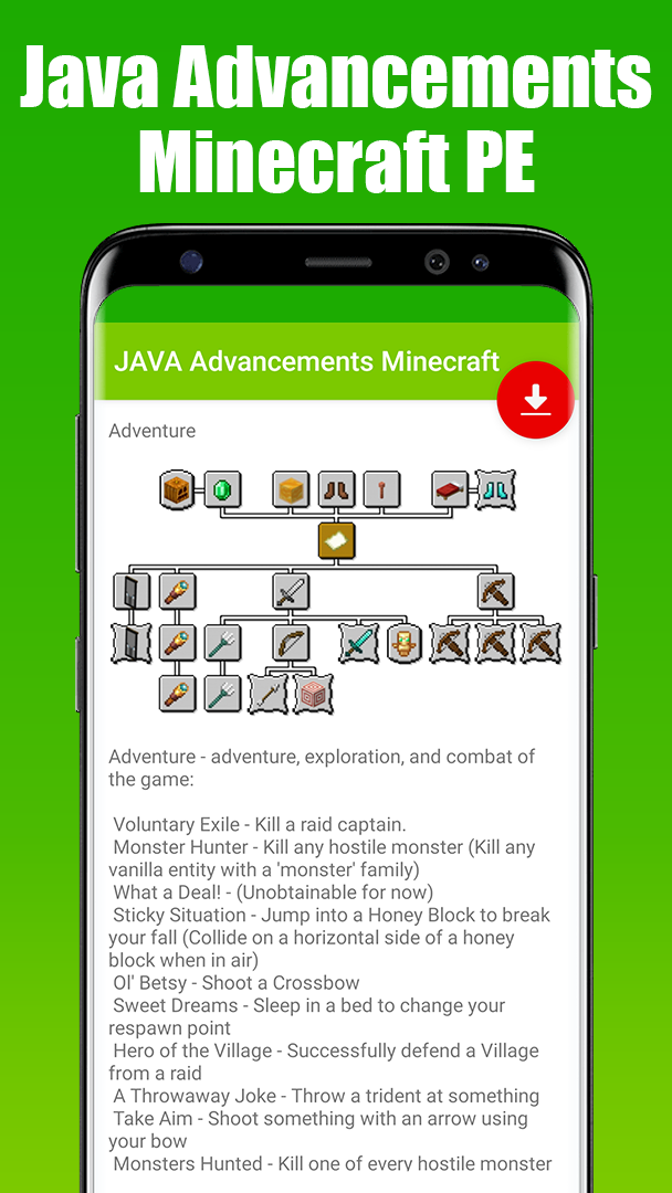 اسکرین شات 5 برنامه JAVA Advancements Minecraft