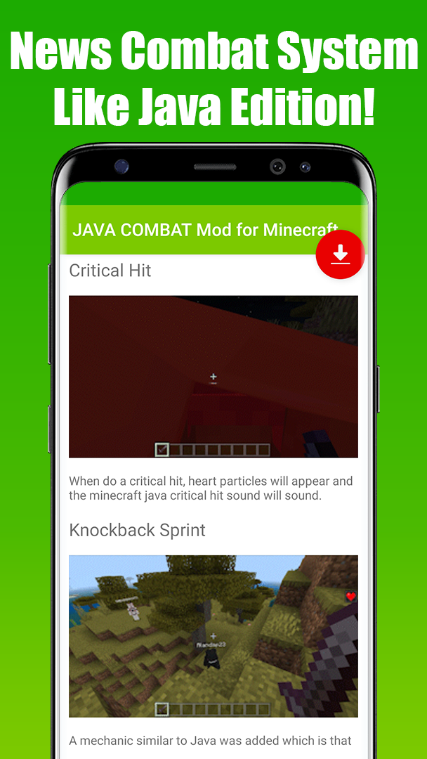 اسکرین شات 3 برنامه JAVA COMBAT Mod for Minecraft