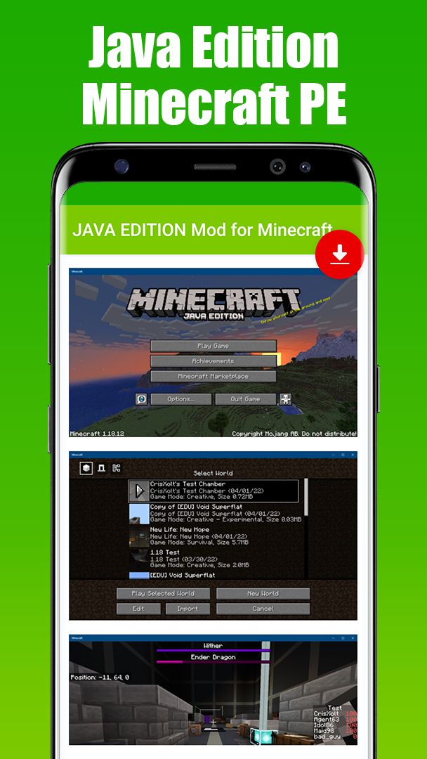 اسکرین شات 2 برنامه JAVA EDITION Mod for Minecraft