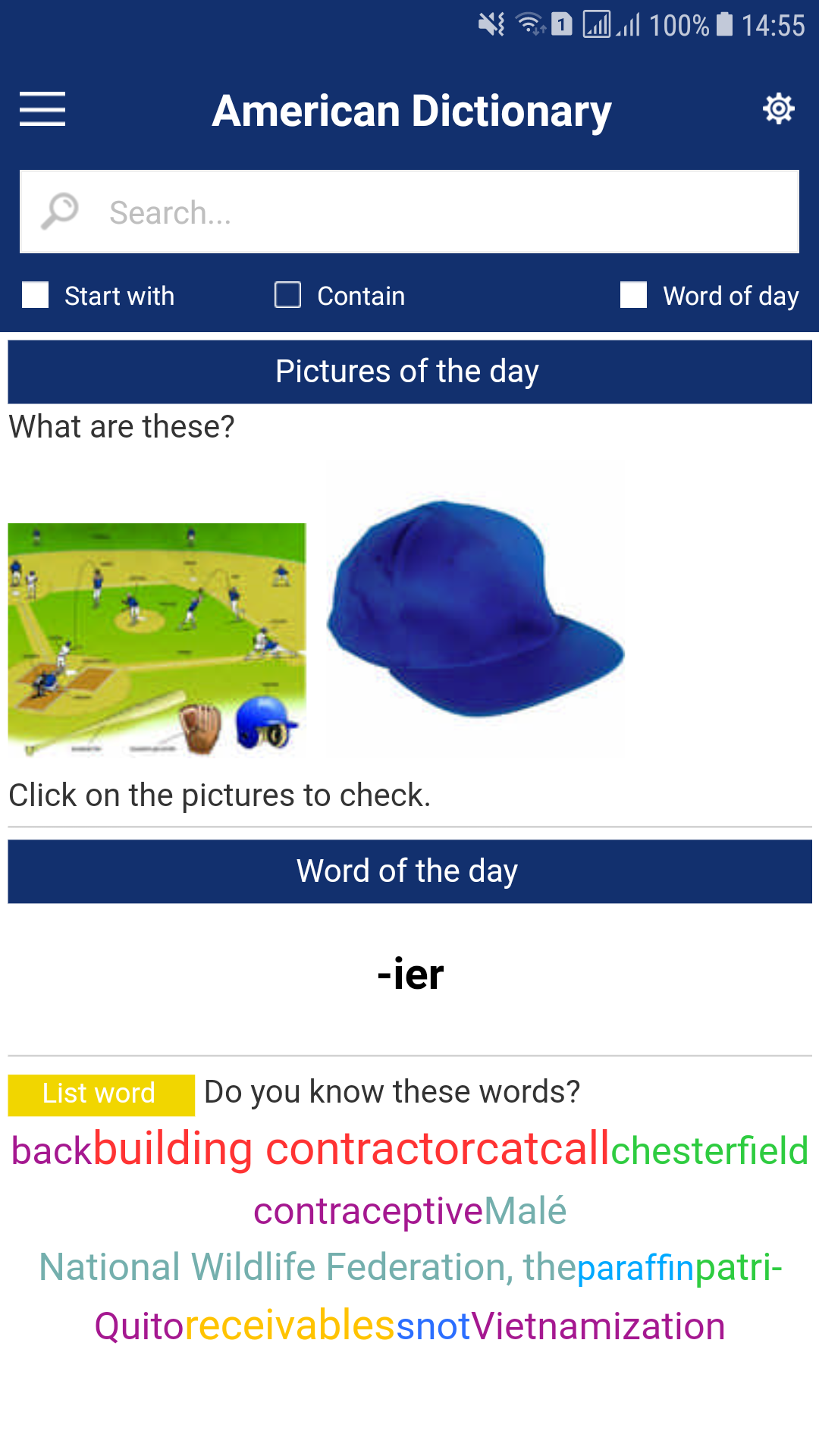 اسکرین شات 4 برنامه Advanced American Dictionary