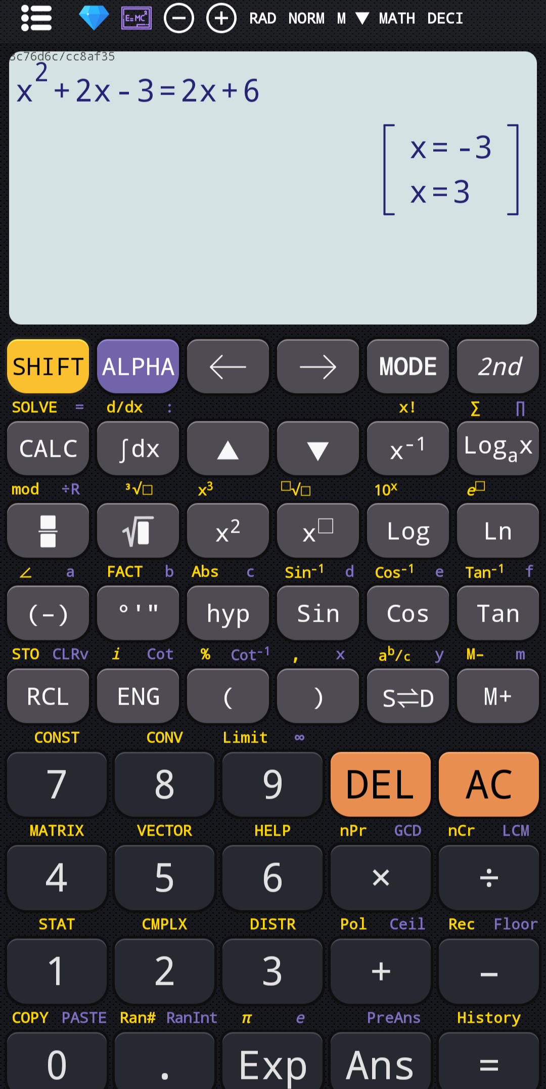 اسکرین شات 2 برنامه Scientific calculator plus 991