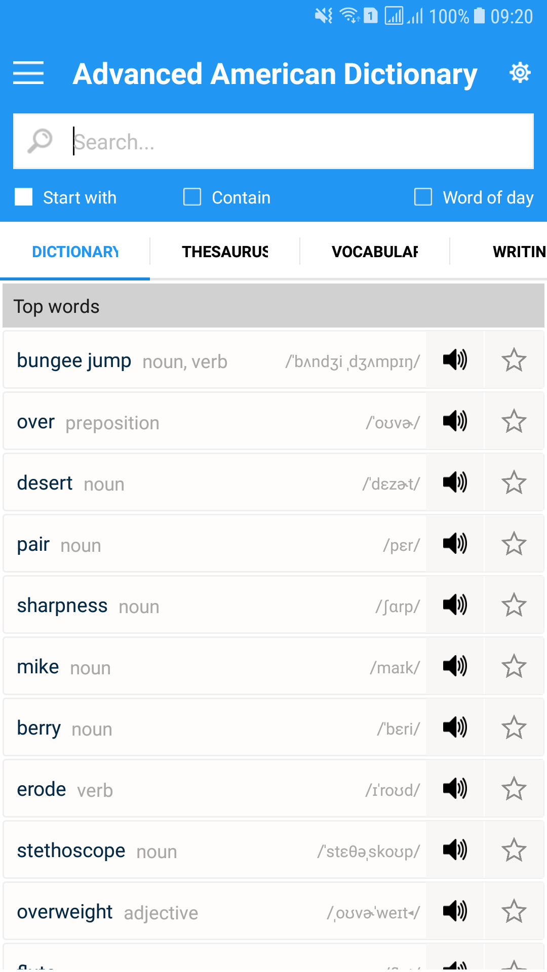 اسکرین شات 1 برنامه Advanced American Dictionary