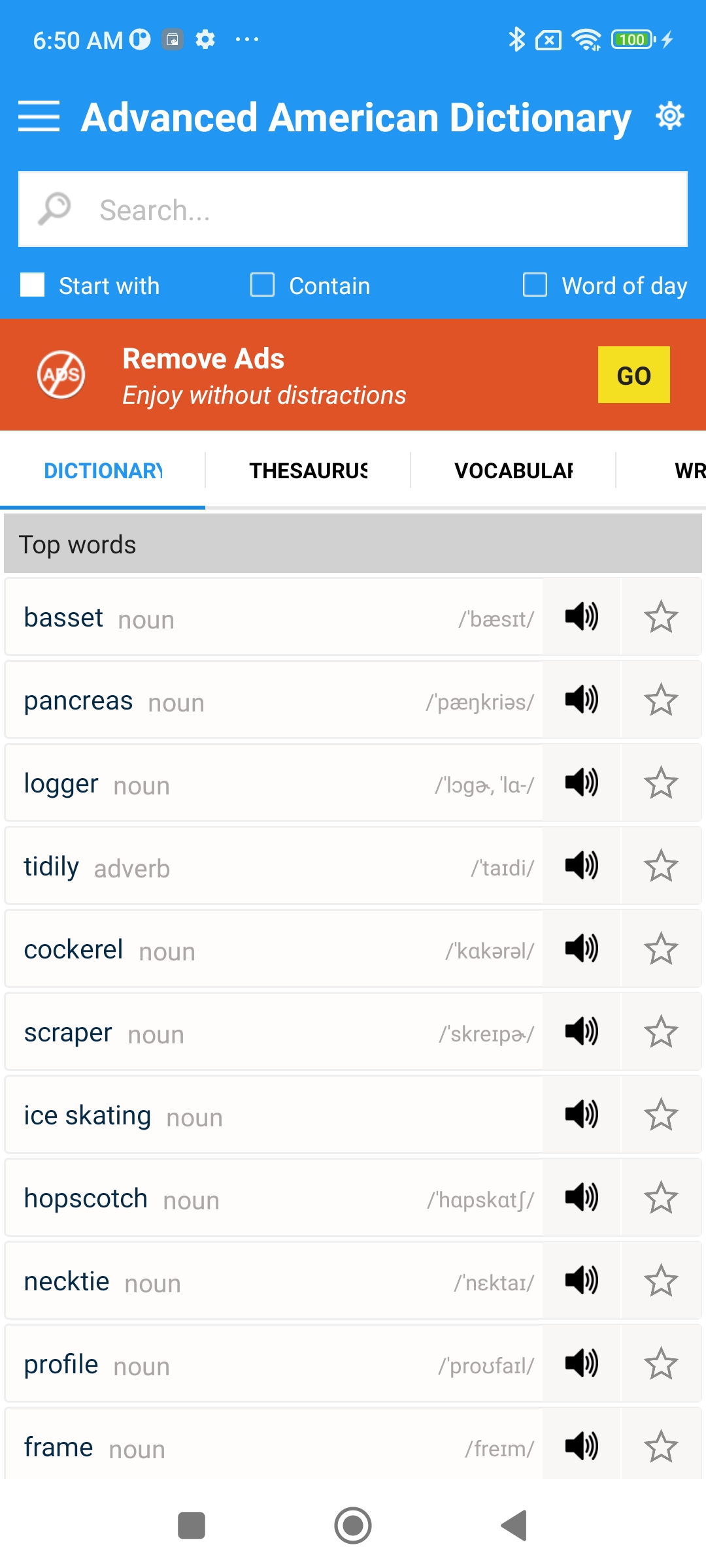 اسکرین شات 3 برنامه Advanced American Dictionary
