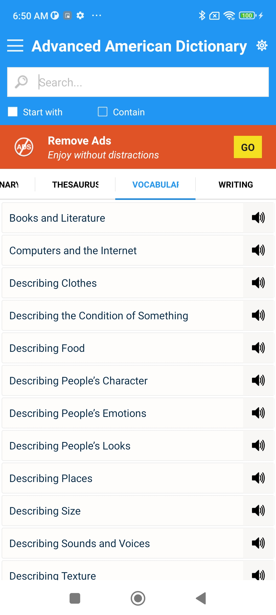 اسکرین شات 5 برنامه Advanced American Dictionary
