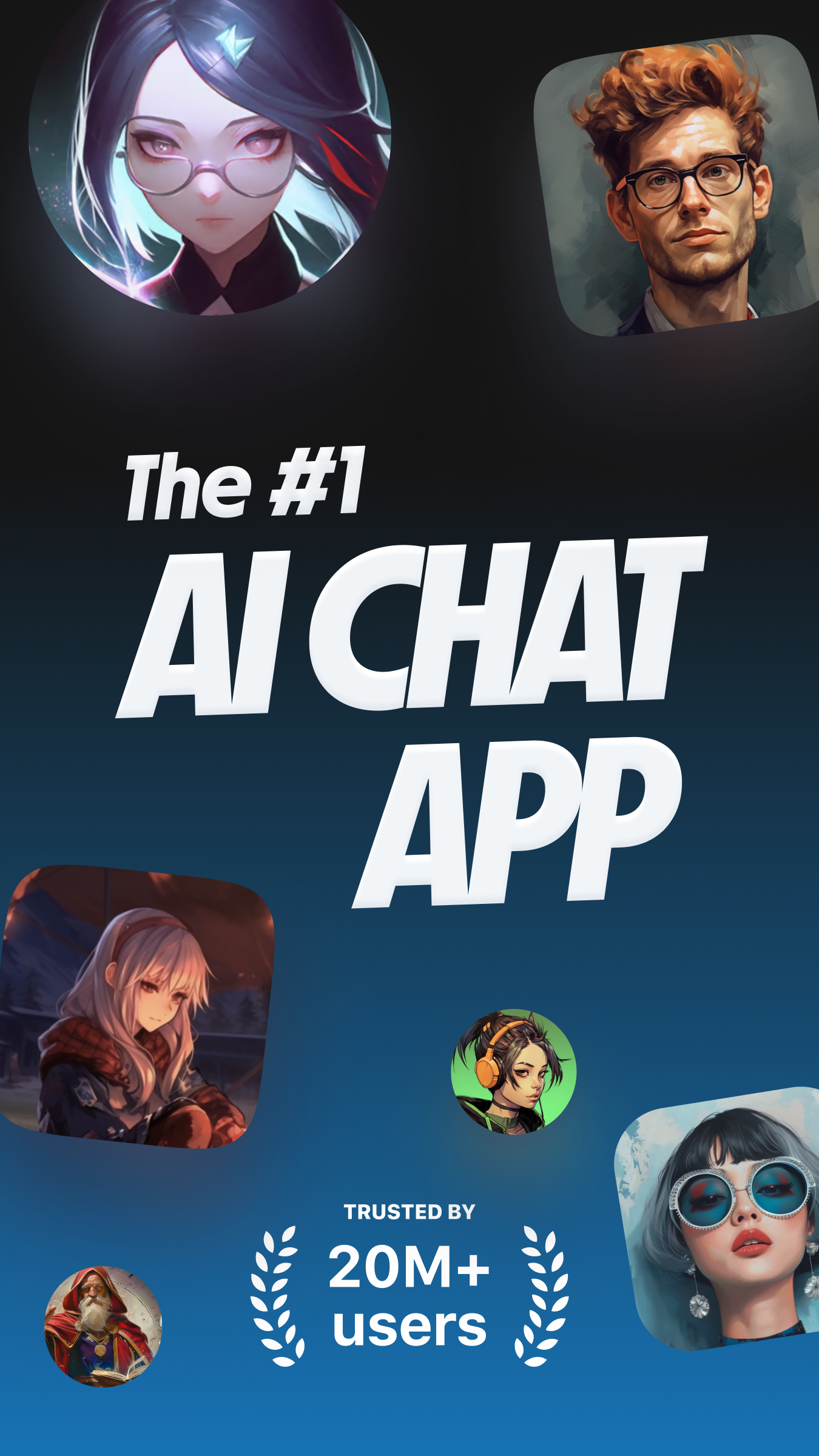 اسکرین شات 1 برنامه Character AI: Chat, Talk, Text