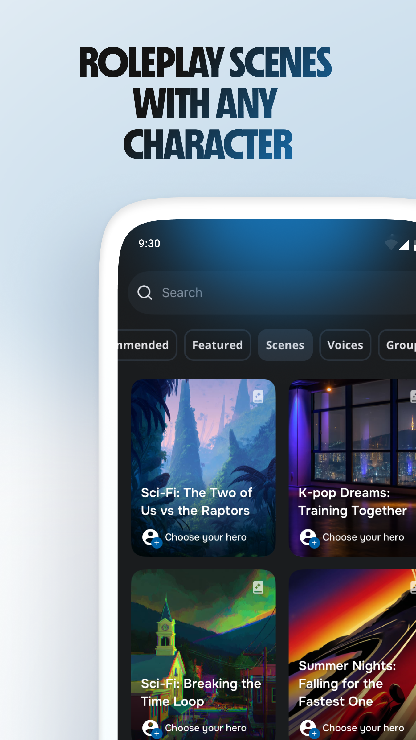 اسکرین شات 5 برنامه Character AI: Chat, Talk, Text
