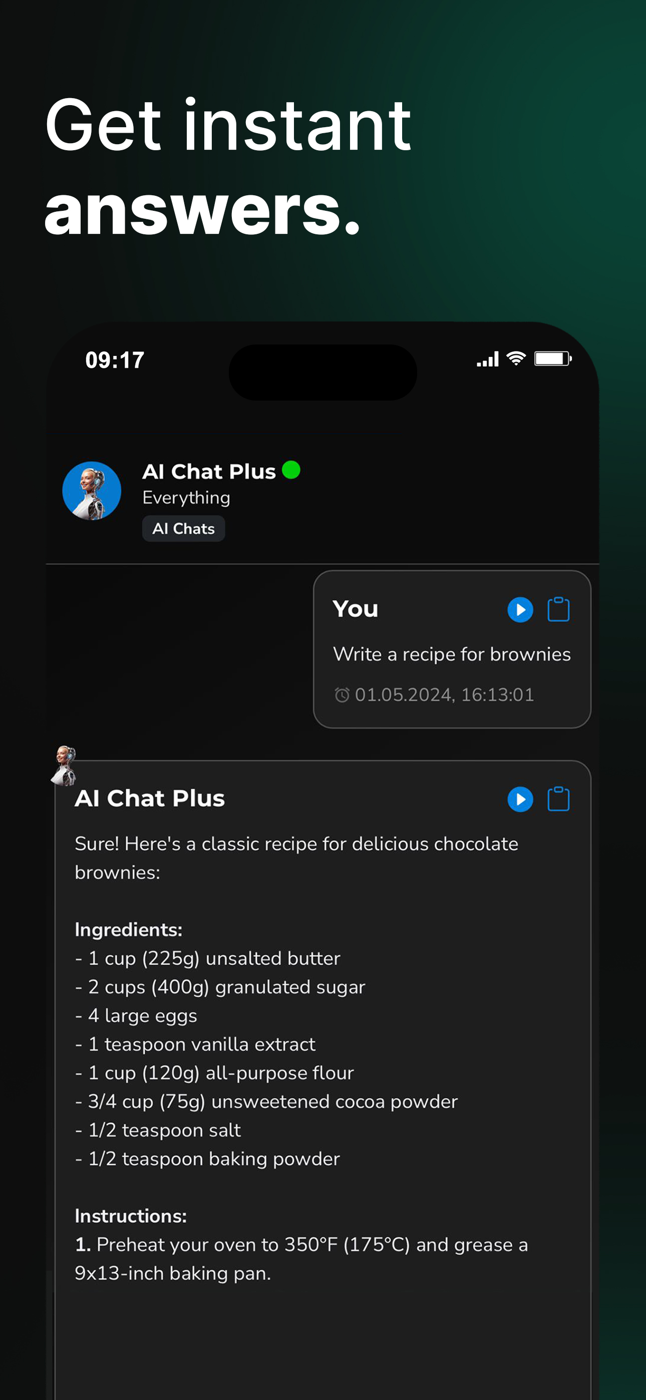 اسکرین شات 6 برنامه AI Chat App - AI Chat bot