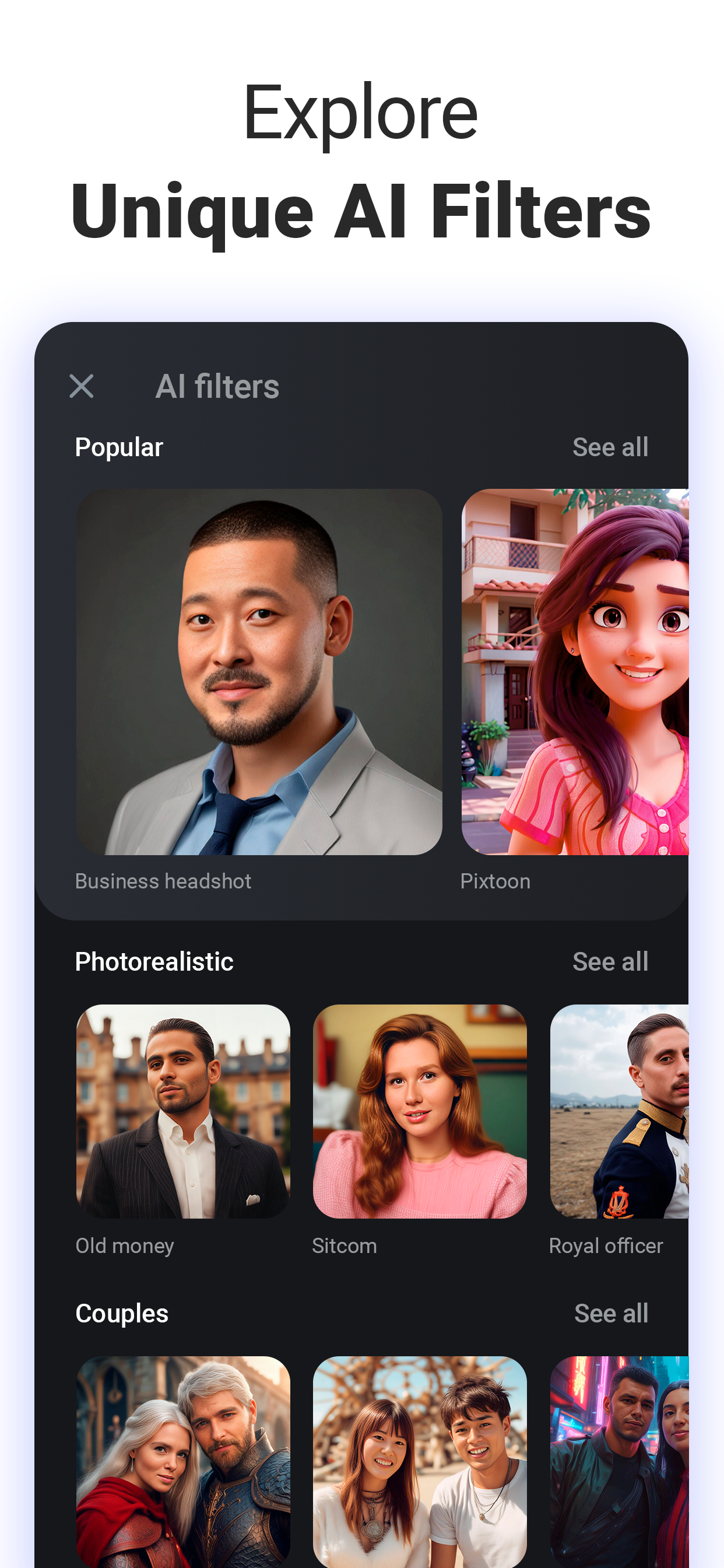 اسکرین شات 4 برنامه ARTA: AI Art & Photo Generator