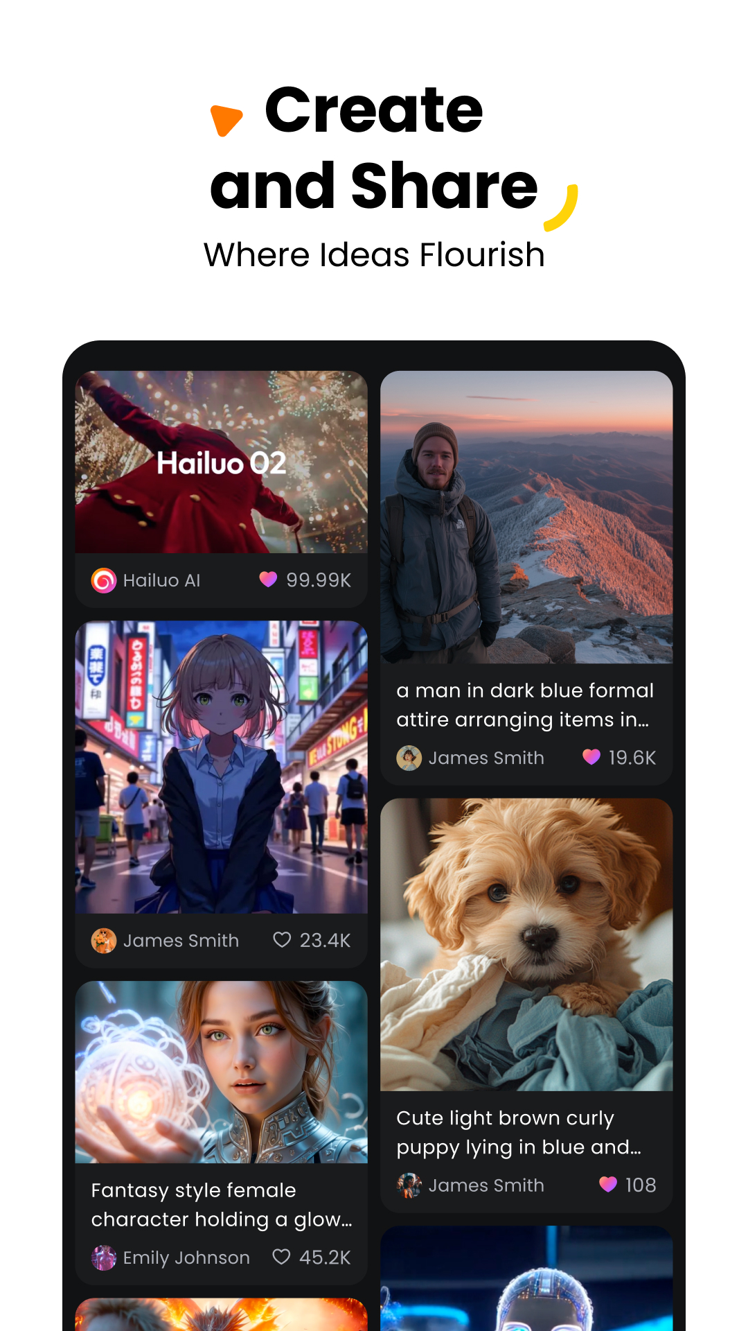 اسکرین شات 4 برنامه Hailuo AI: AI Video Generator