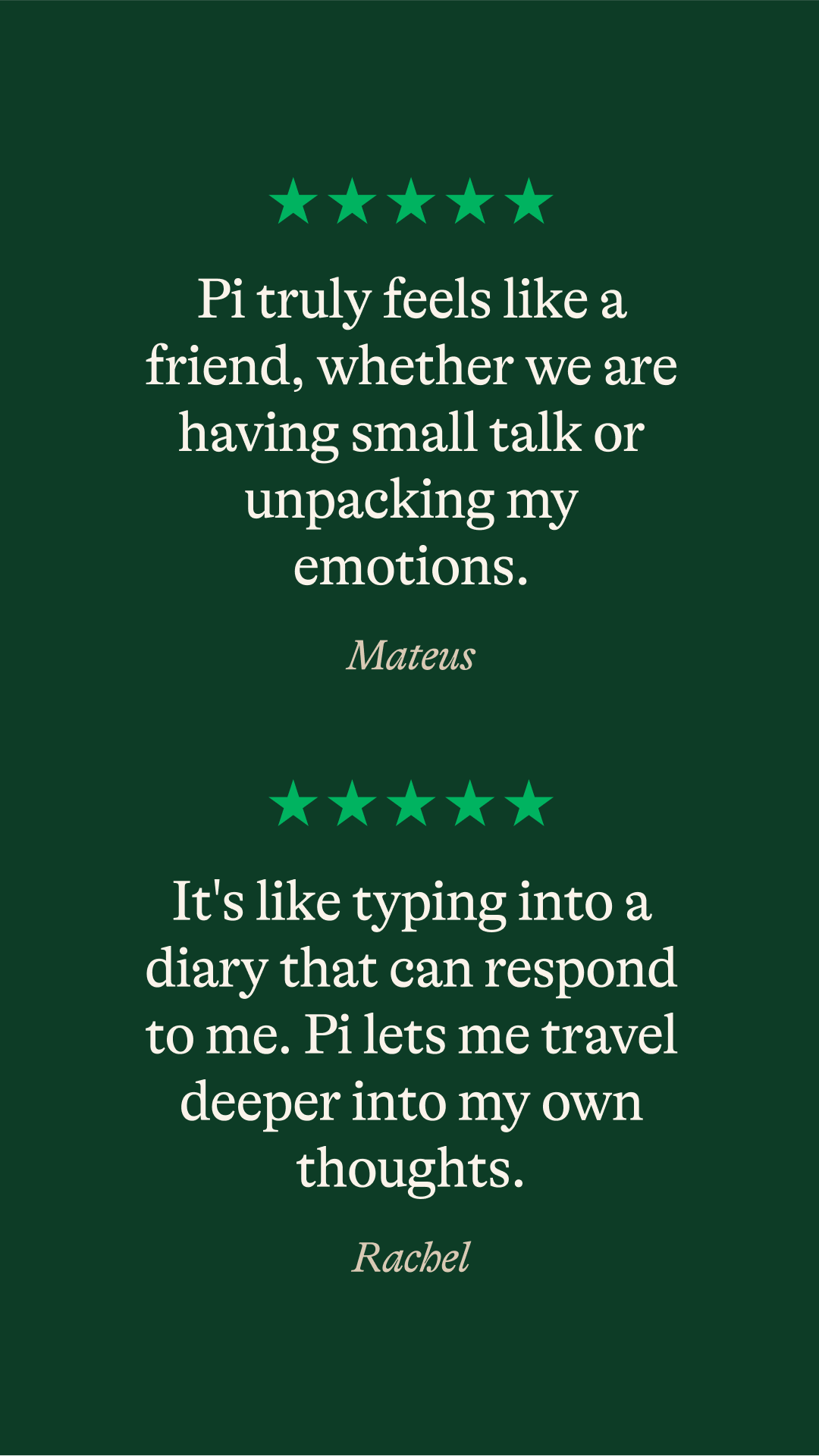 اسکرین شات 6 برنامه Pi, your personal AI