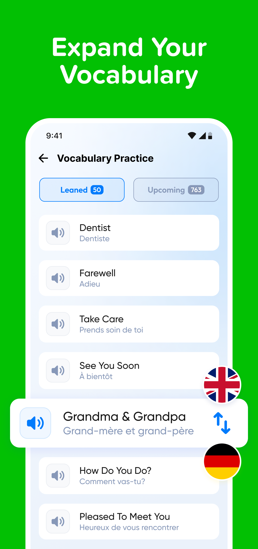 اسکرین شات 6 برنامه LearnAI: Speak & Learn English