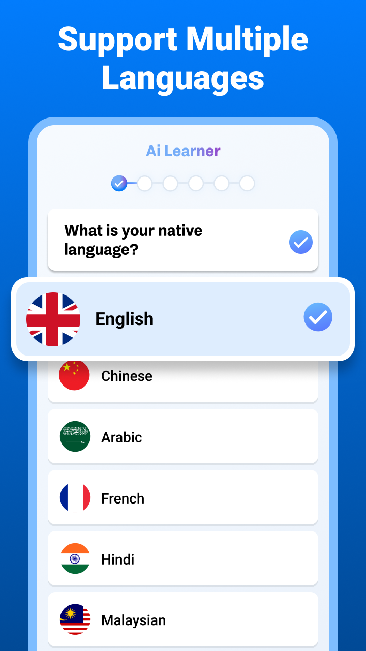 اسکرین شات 6 برنامه LearnAI: Speak & Learn English