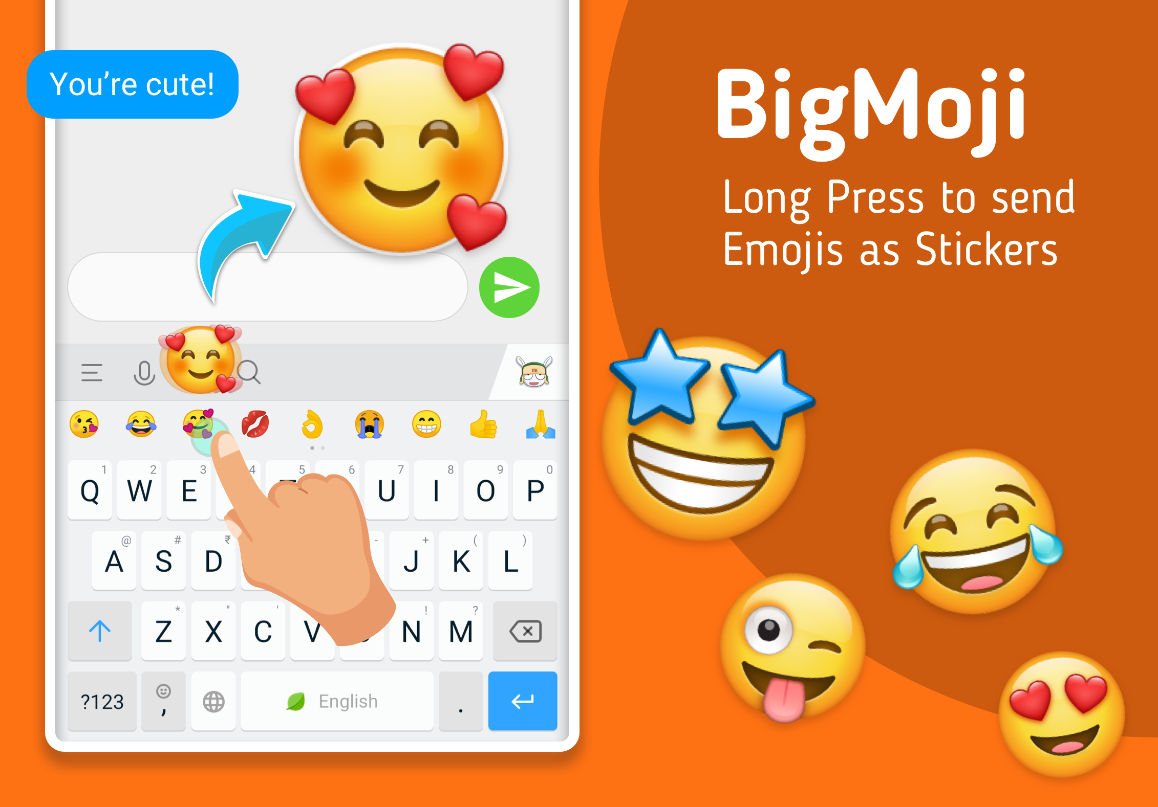اسکرین شات 2 برنامه Mint Keyboard:Fonts,Emojis