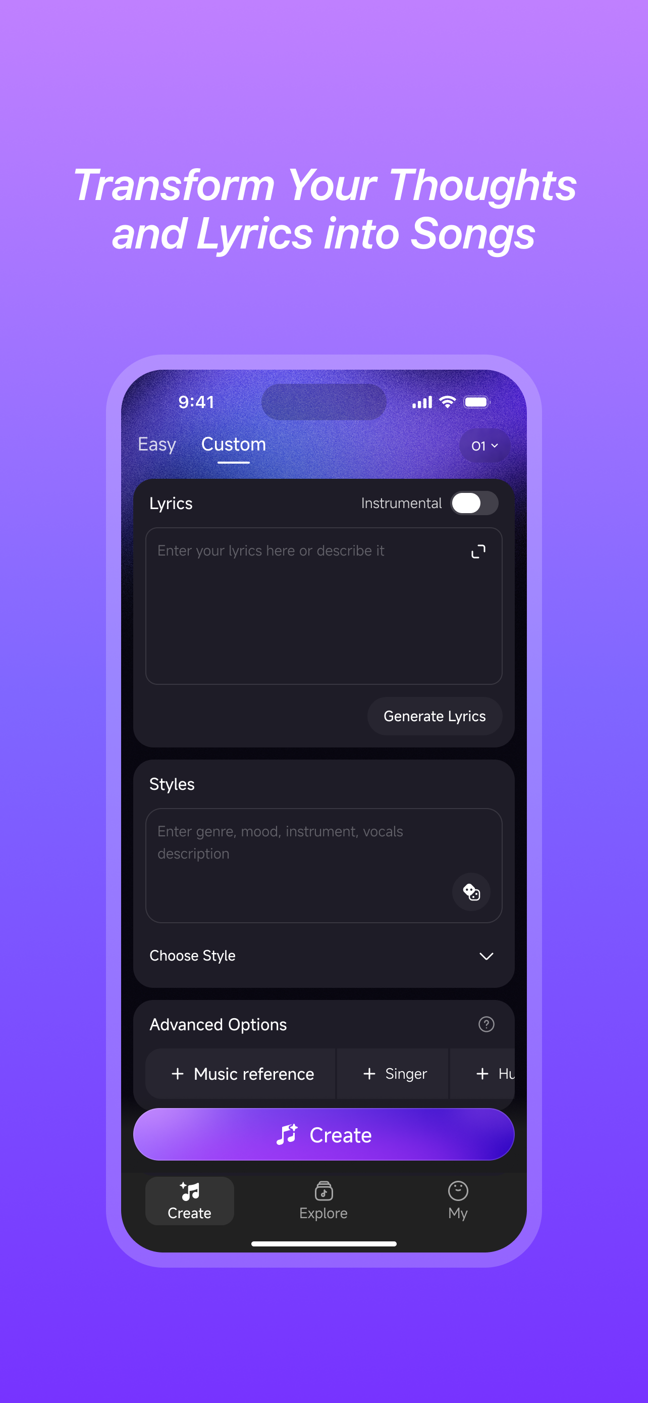 اسکرین شات 3 برنامه Mureka - AI Song&Music Maker