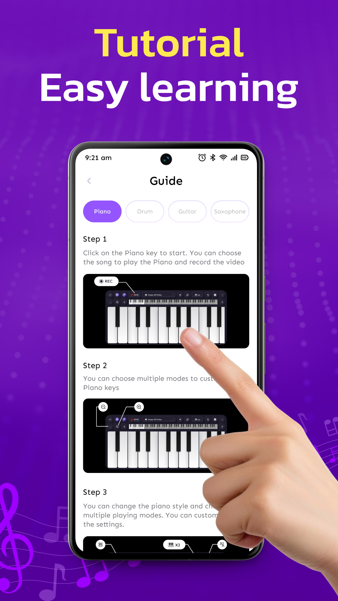 اسکرین شات 4 برنامه AI Piano Magic Keyboard