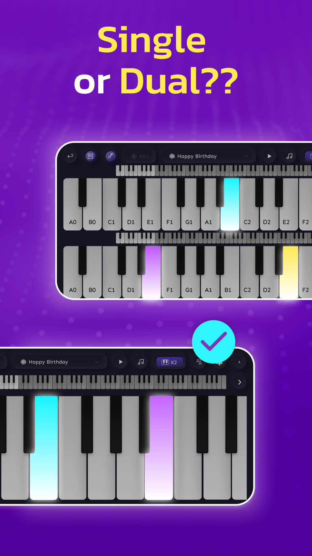 اسکرین شات 3 برنامه AI Piano Magic Keyboard