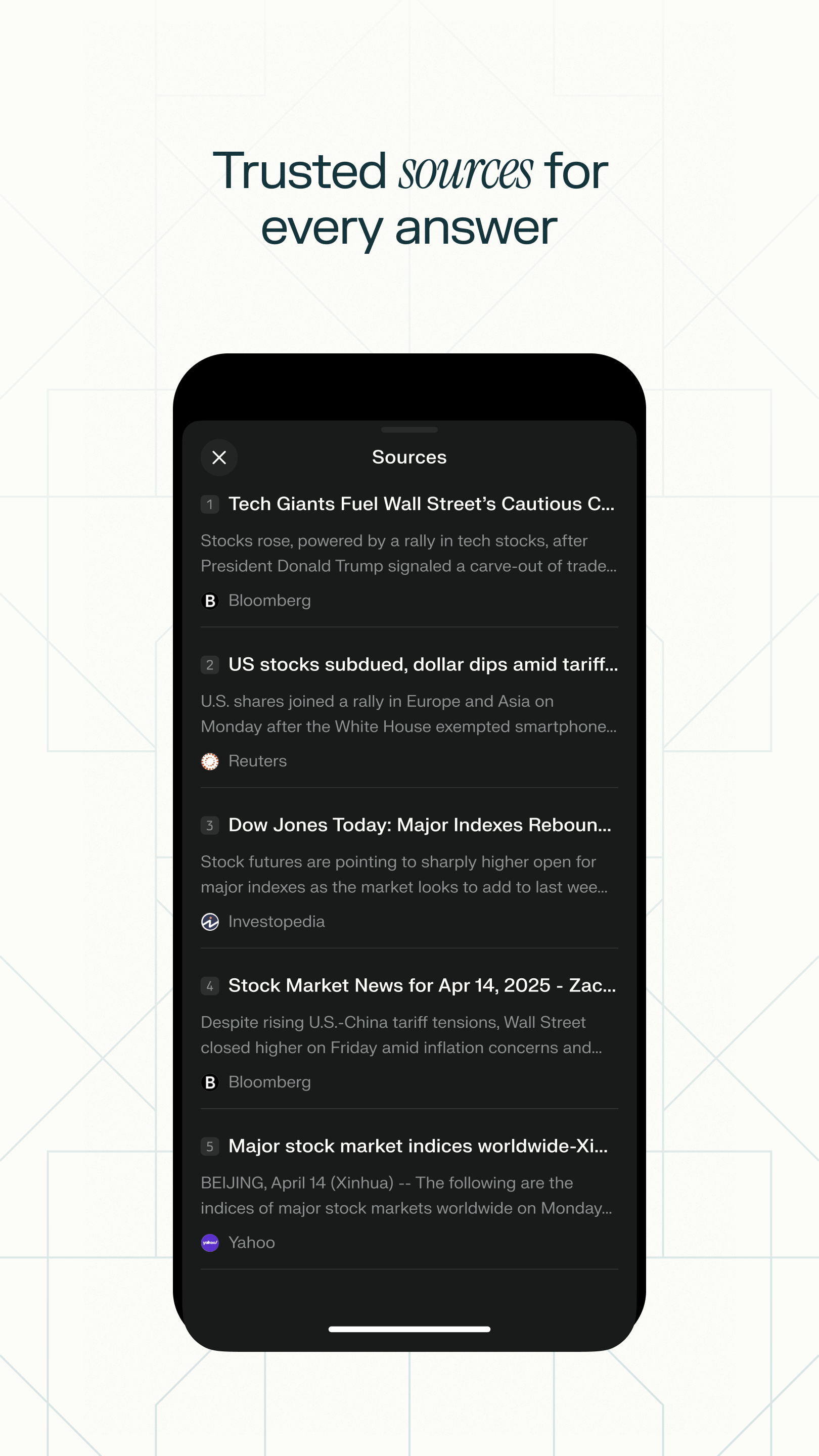 اسکرین شات 3 برنامه Perplexity - Ask Anything