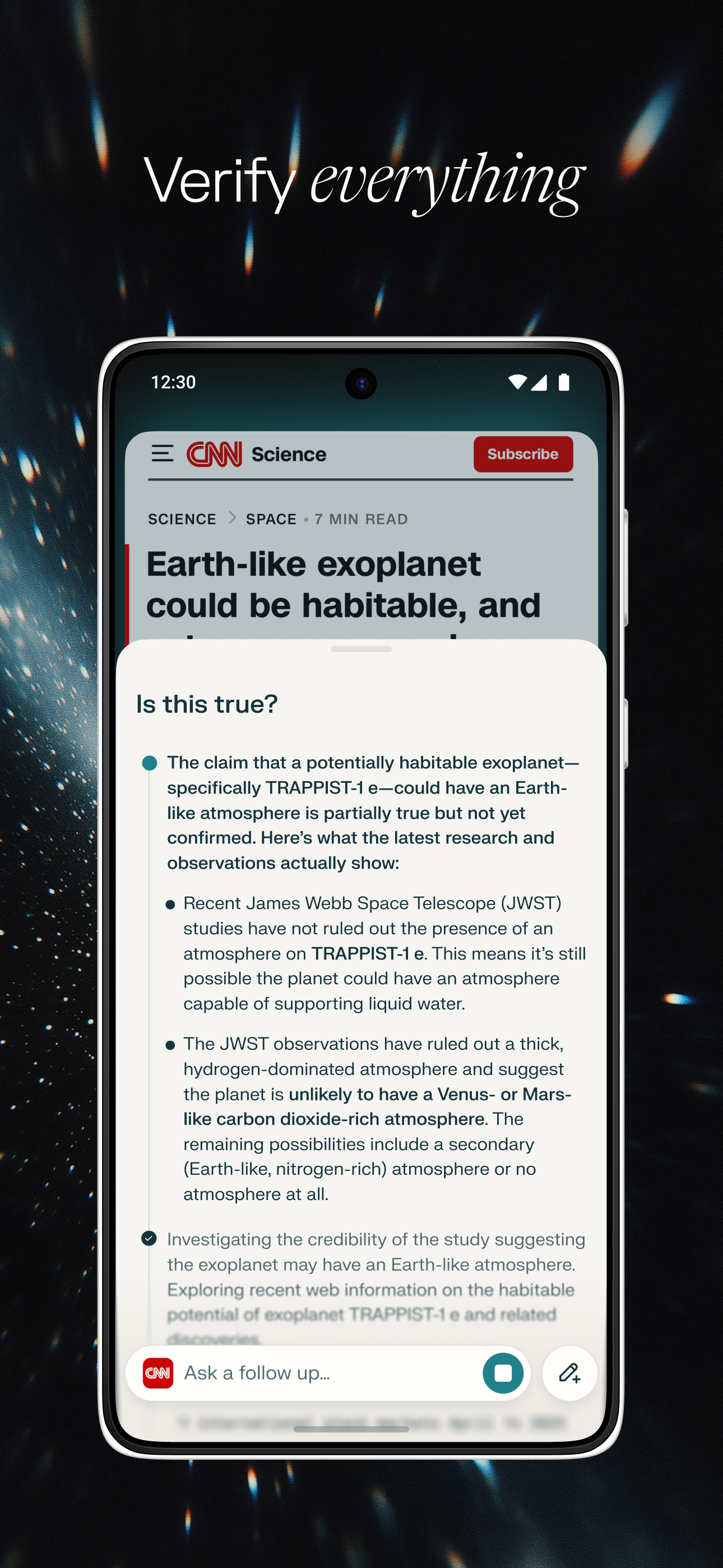 اسکرین شات 7 برنامه Comet: AI Browser & Assistant